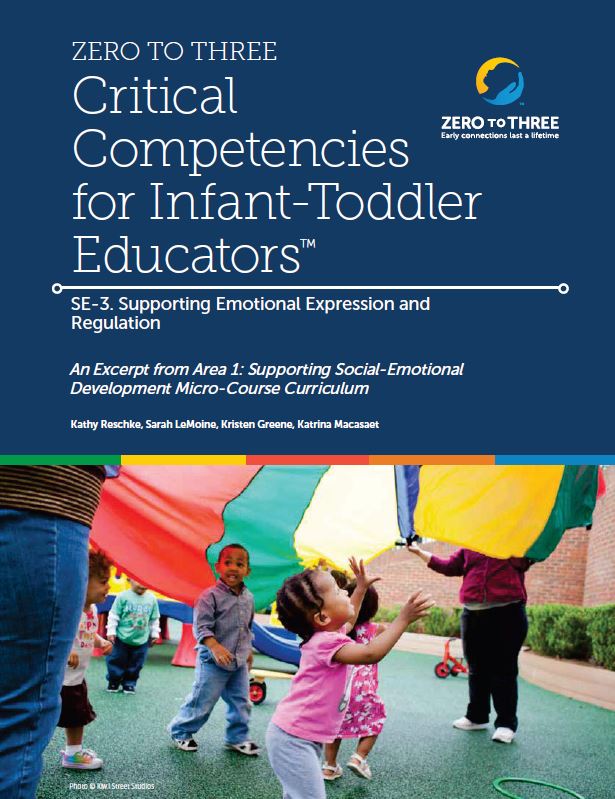 ZERO TO THREE’s Critical Competencies for Infant-Toddler Educators® Micro-Course Fillable Participant Manual: SE-3